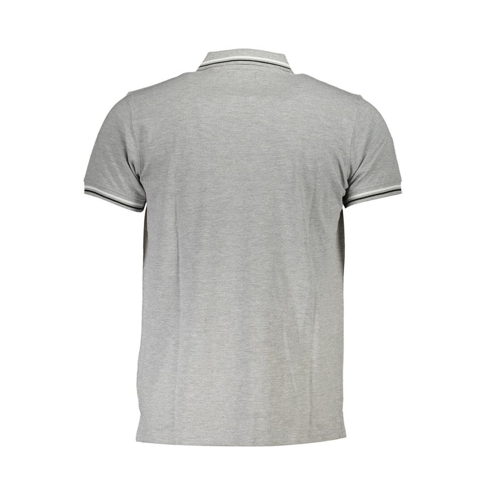 Cavalli Class Gray Cotton Polo Men's Shirt