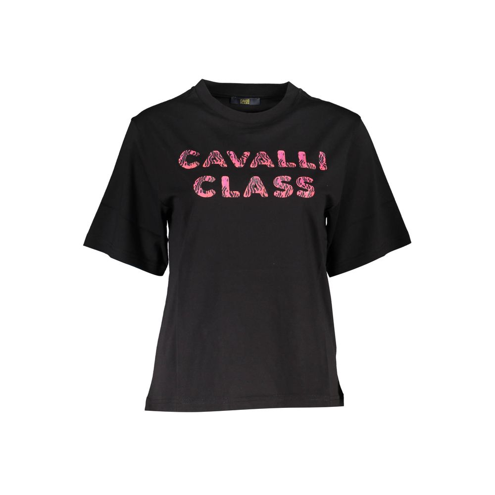 Cavalli Class Black Cotton Women Women's T-Shirt