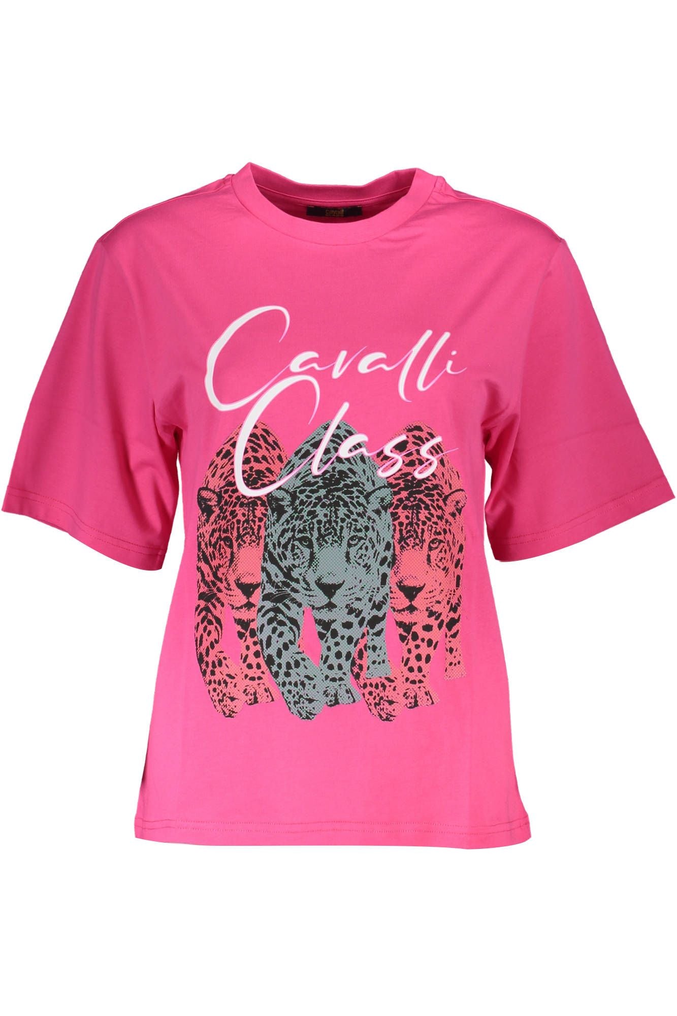 Cavalli Class Pink Cotton Women Women's T-Shirt