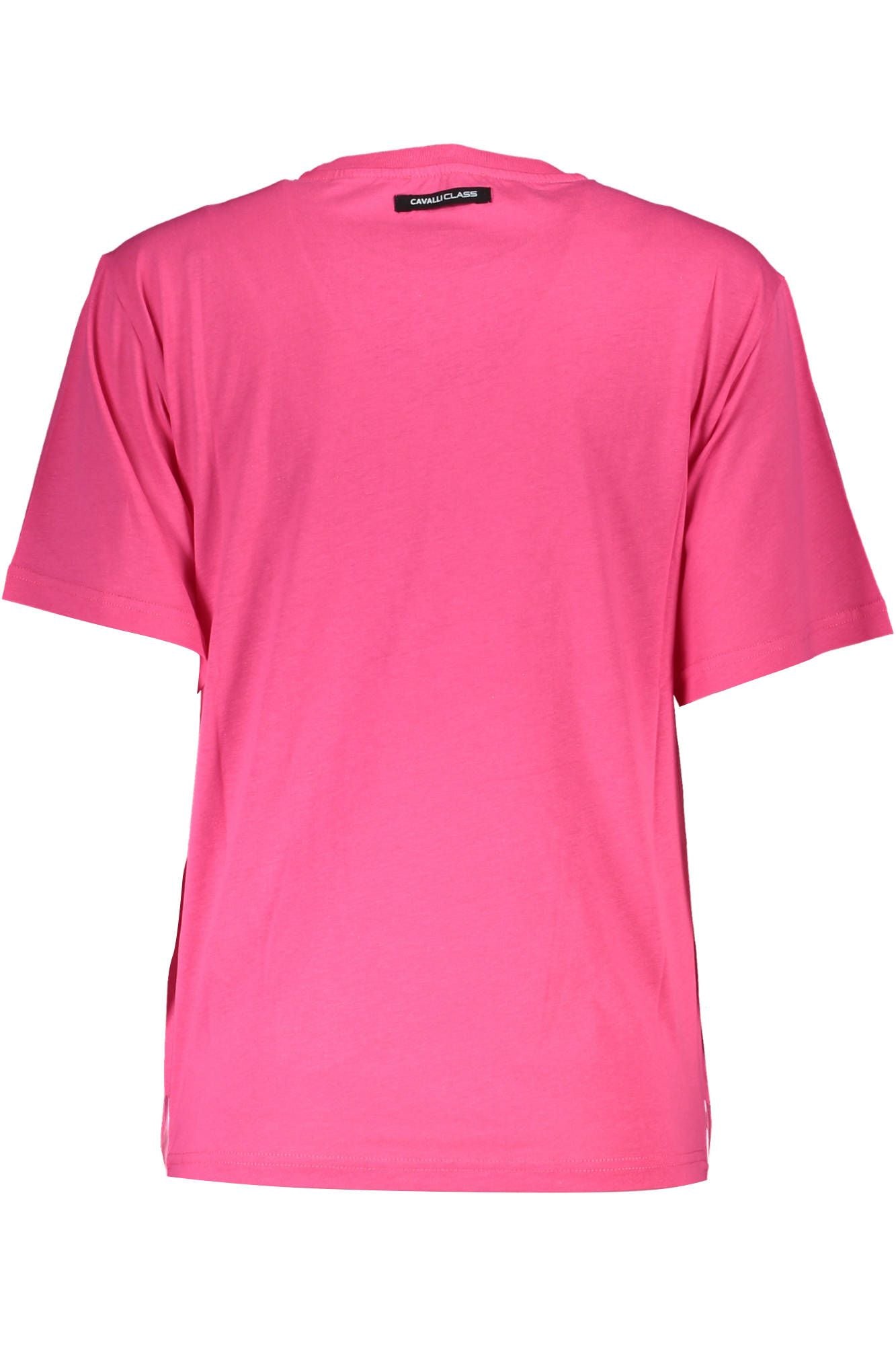 Cavalli Class Pink Cotton Women Women's T-Shirt