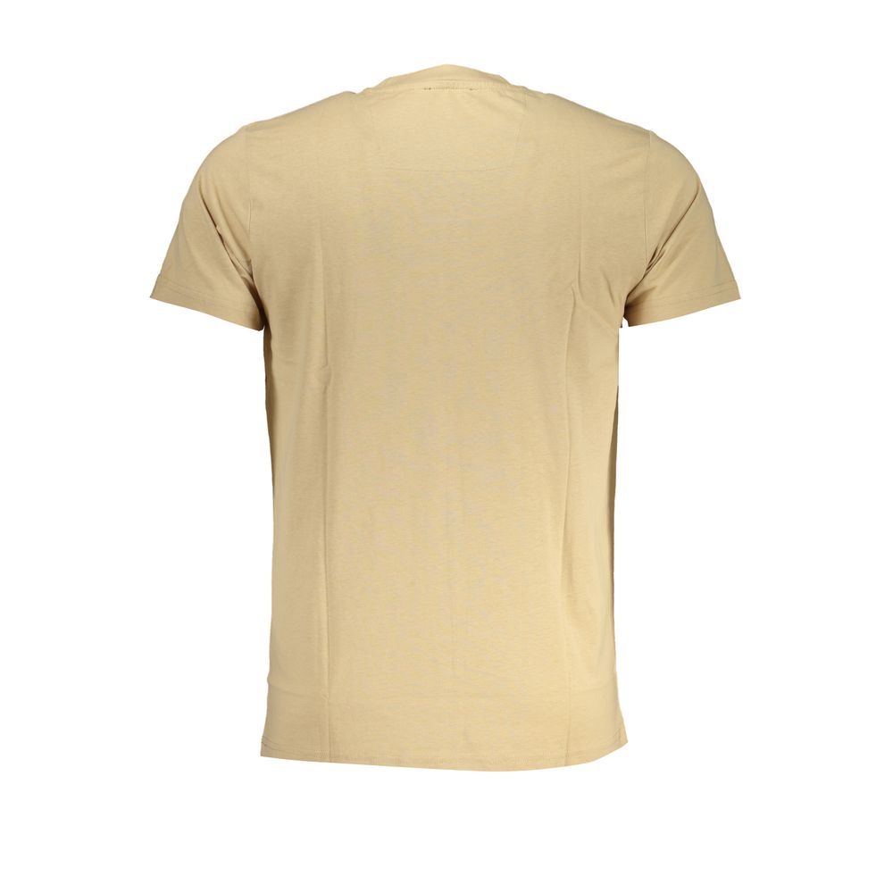 Cavalli Class Beige Cotton Men's T-Shirt