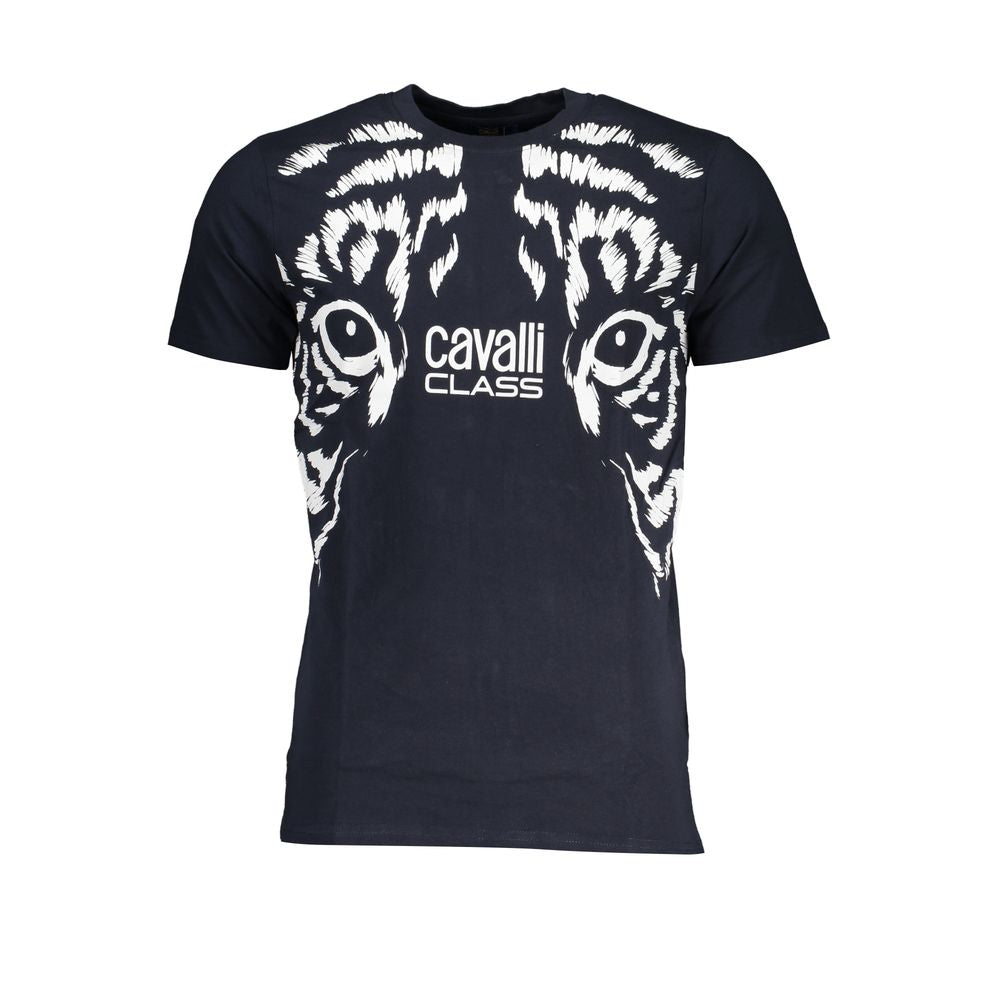 Cavalli Class Blue Cotton Men's T-Shirt