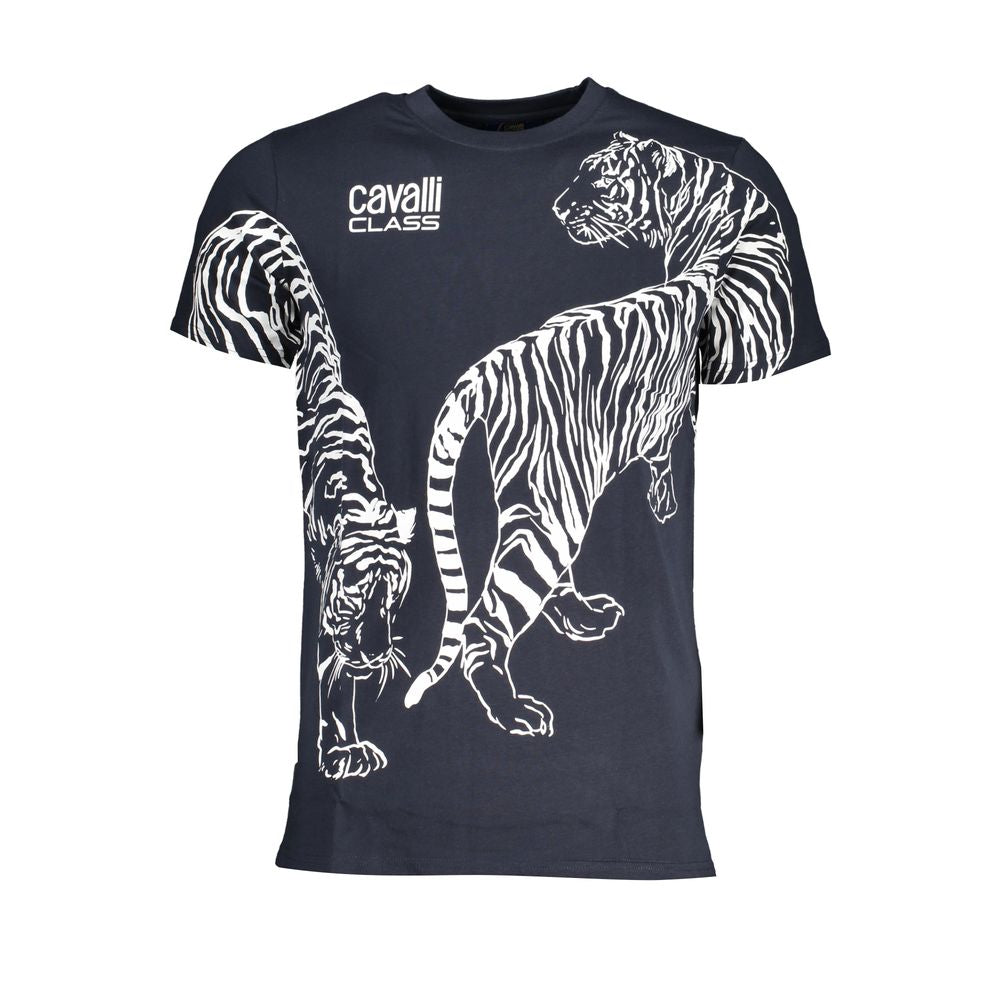 Cavalli Class Blue Cotton Men's T-Shirt