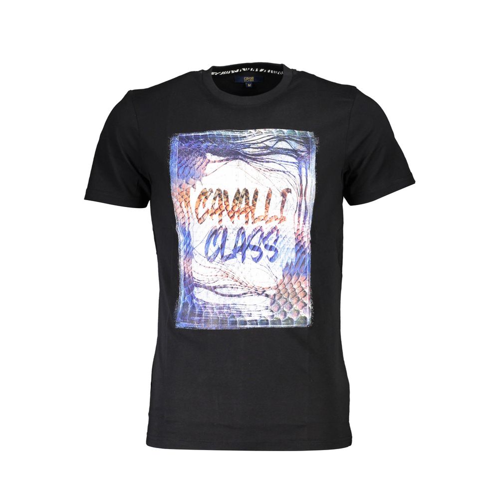 Cavalli Class Black Cotton Men's T-Shirt