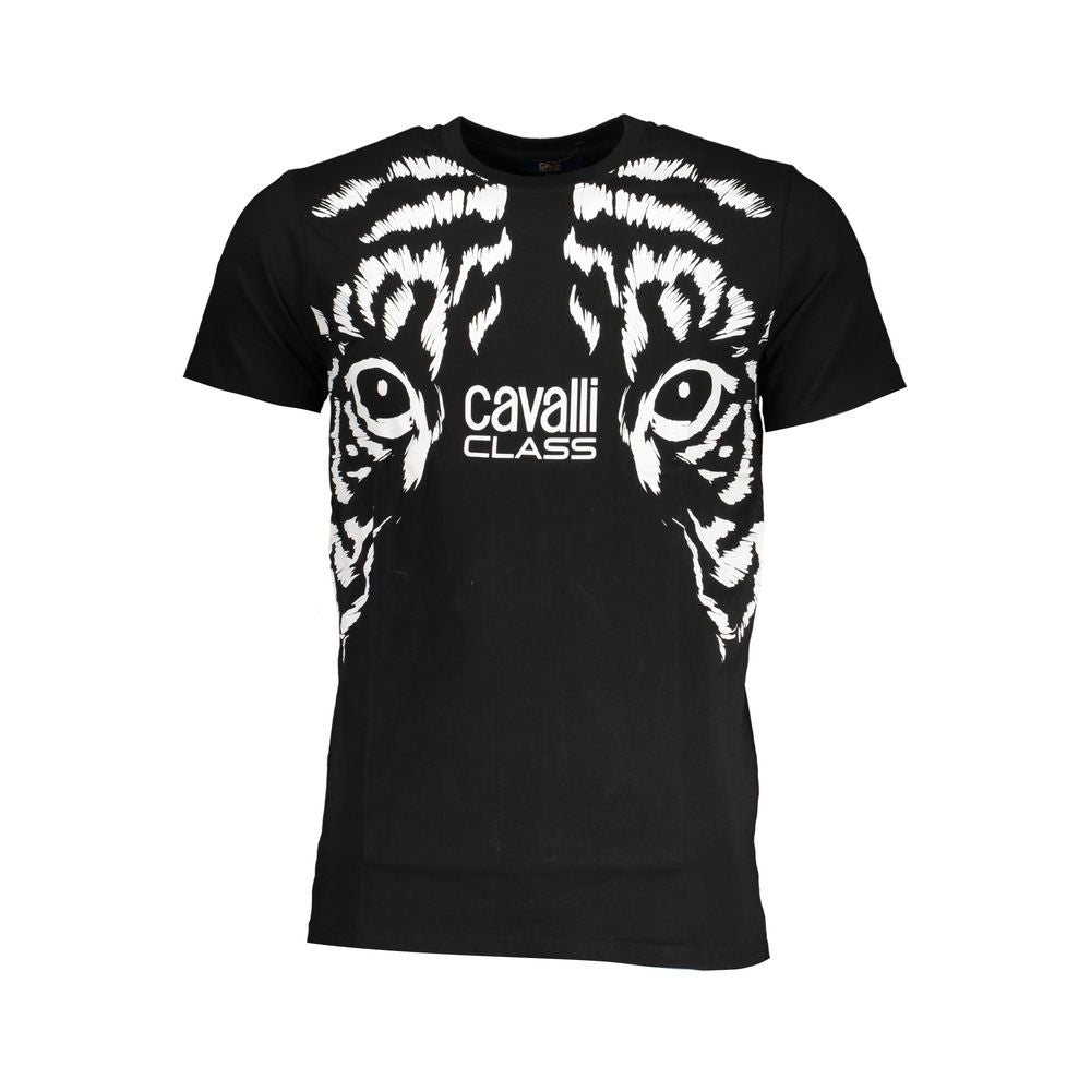 Cavalli Class Black Cotton Men's T-Shirt