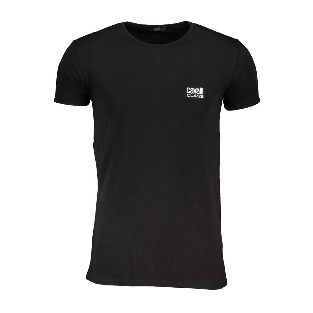 Cavalli Class Black Cotton Men's T-Shirt