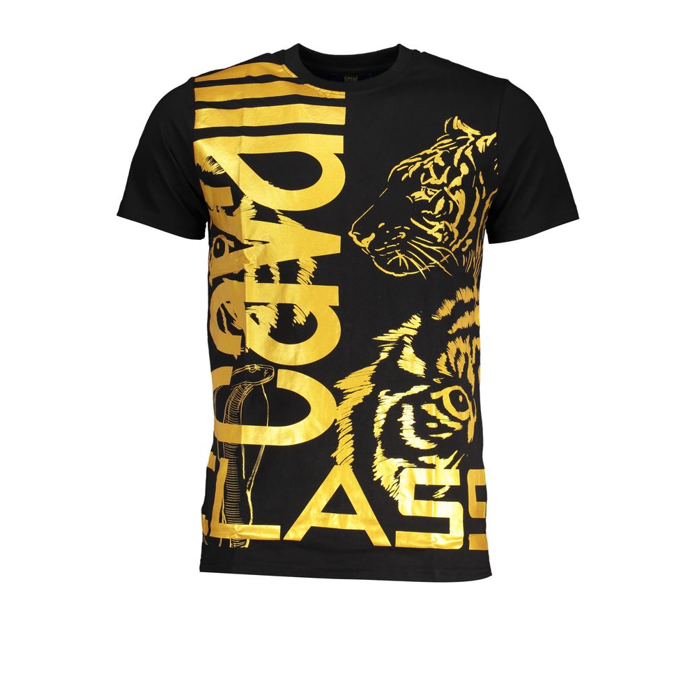 Cavalli Class Black Cotton Men's T-Shirt