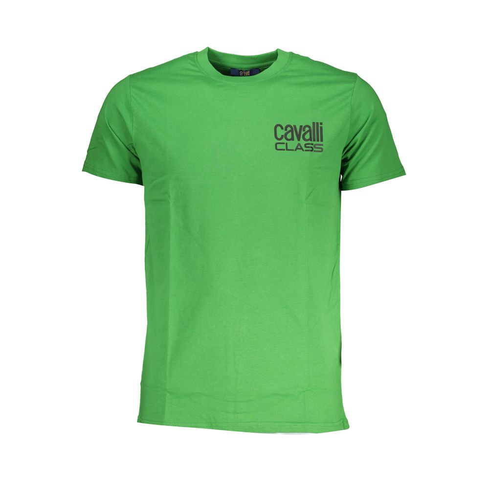 Cavalli Class Green Cotton Men's T-Shirt