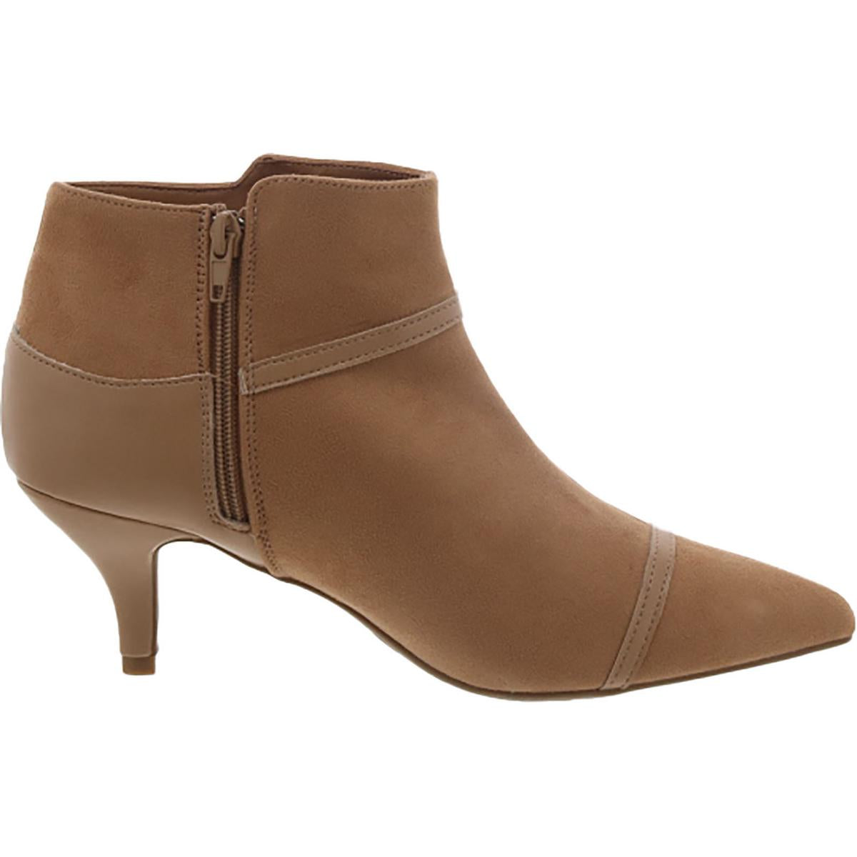 Womens Heel Zipper Booties