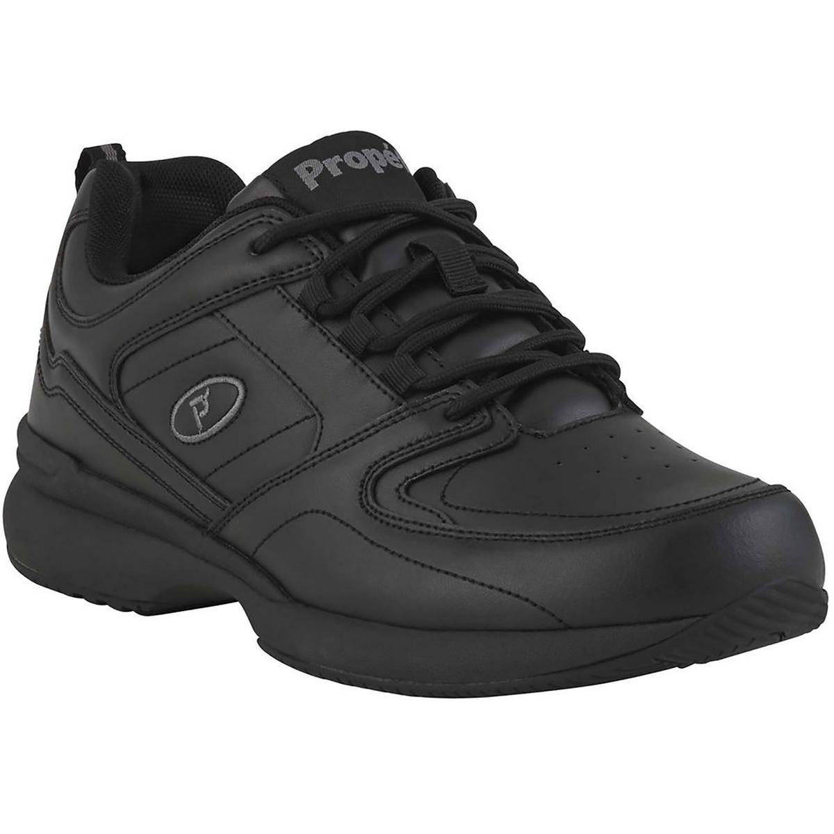 Mens Leather Lace Up Athletic and Training Shoes