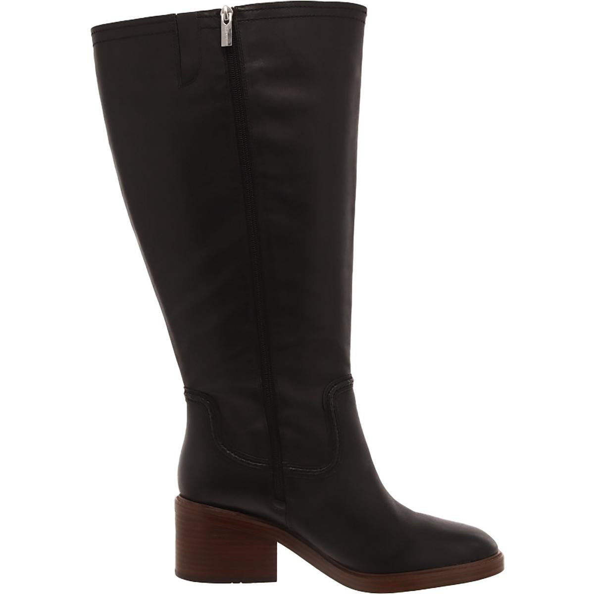 Vuliann 4 Womens Leather Extra Wide Calf Knee-High Boots