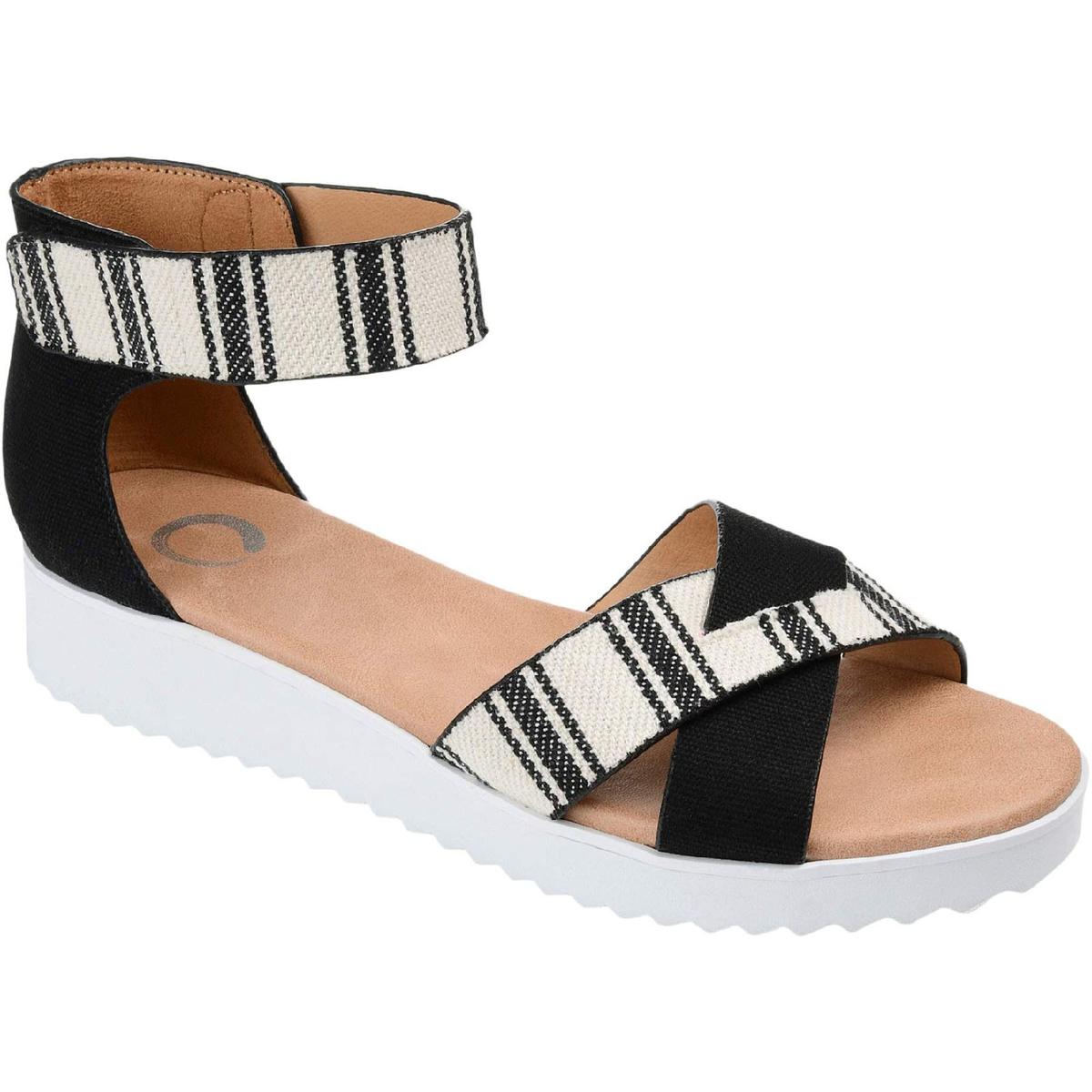 Java Womens Strappy Slide On Wedge Sandals