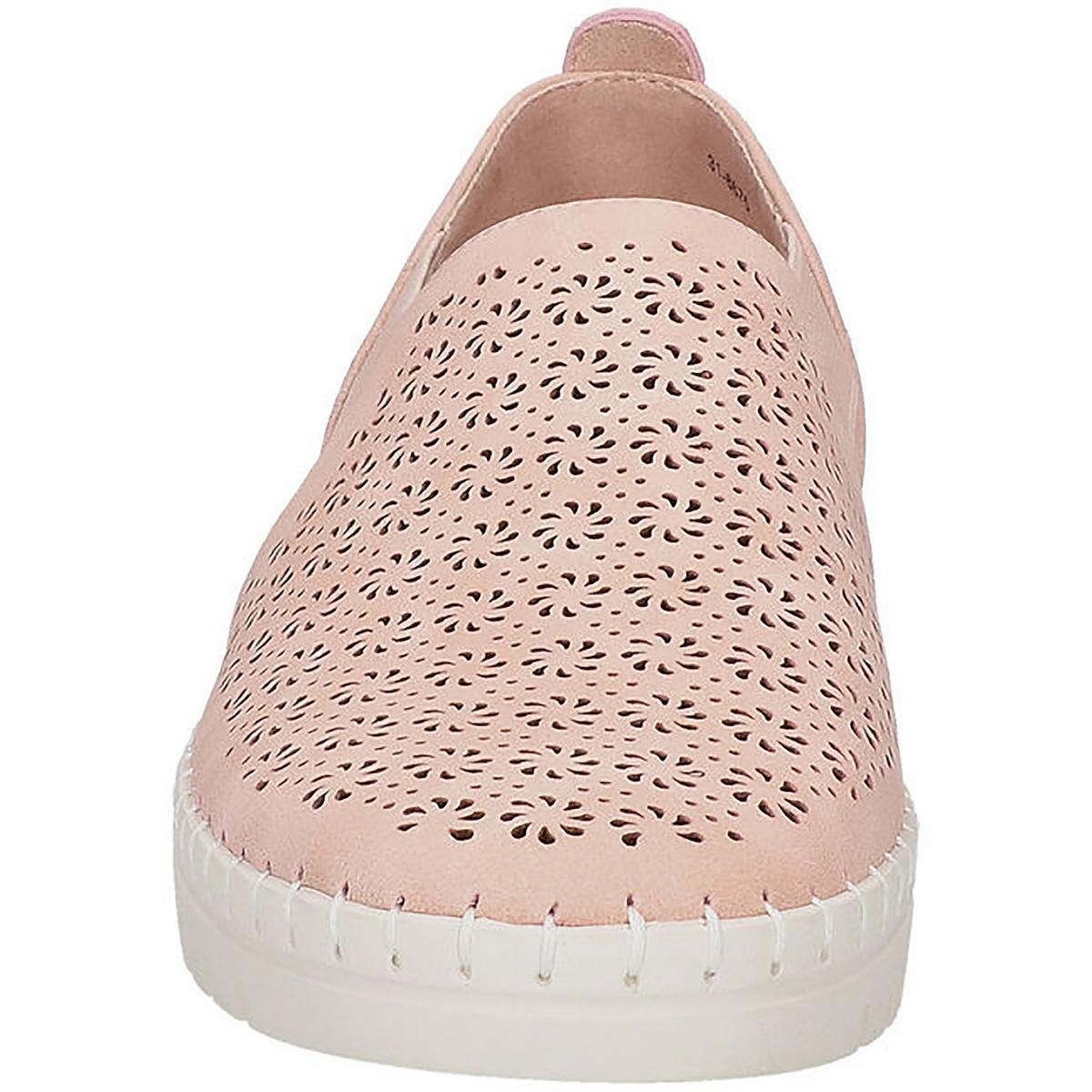 Megafresh Womens Perforated Lightweight Slip-On Sneakers