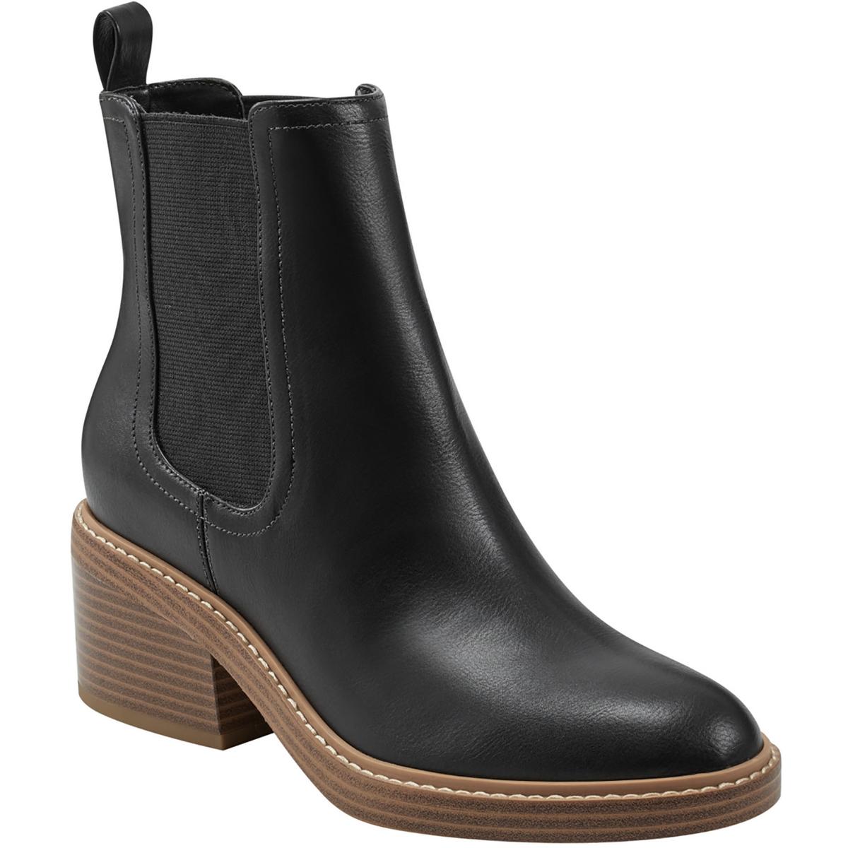 Modesty 2 Womens Faux Leather Pull On Ankle Boots