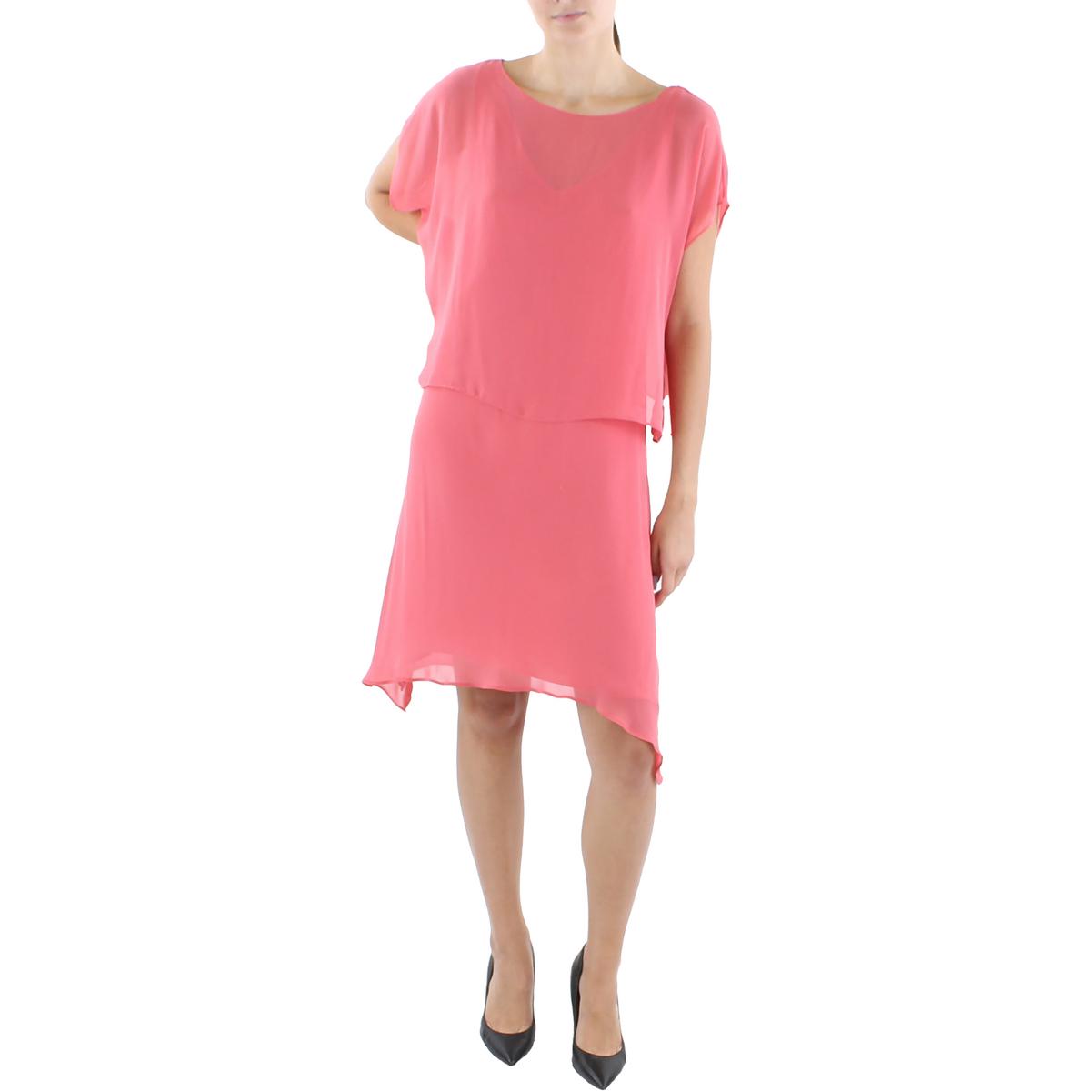 Womens Georgette Popover Two Piece Dress