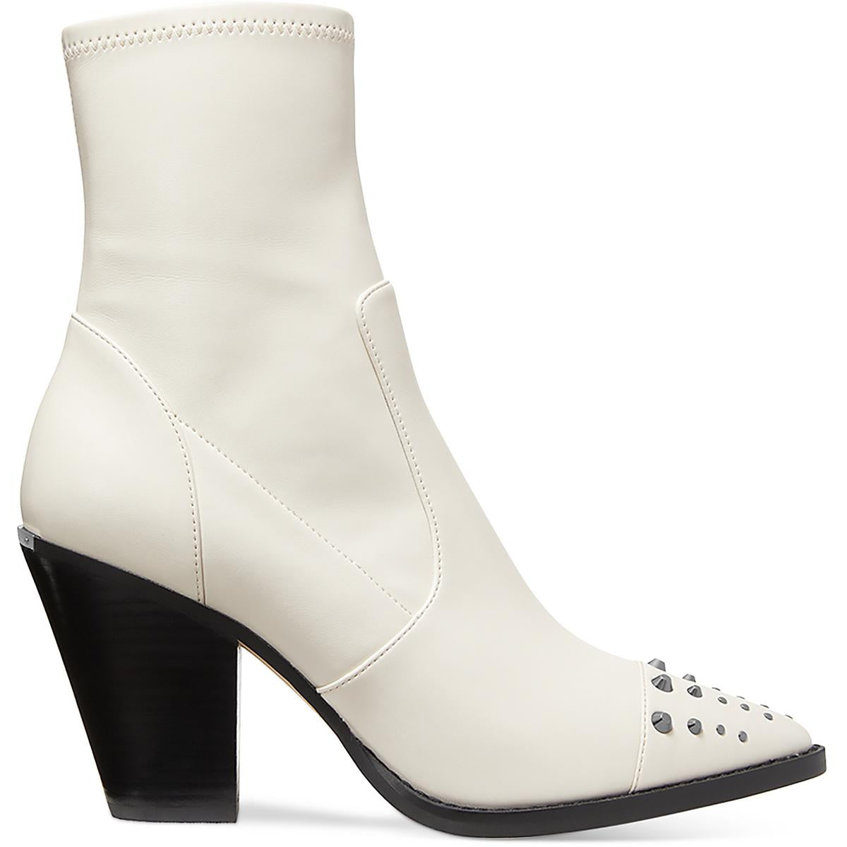 Dover Heeled Bootie Womens Leather Zip Up Booties