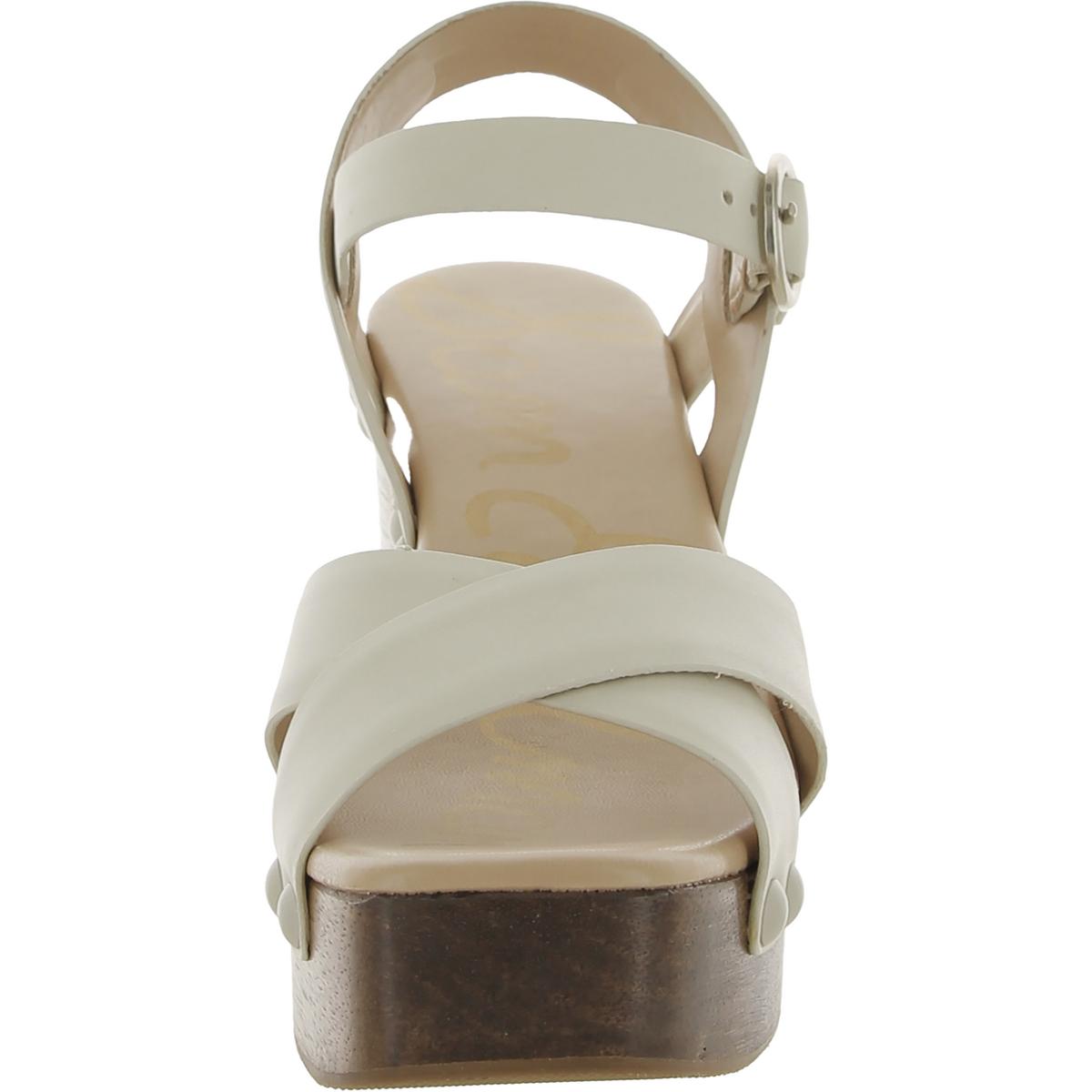 Josefine Womens Buckle Wood Heels