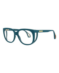 Gucci Womens Square/Rectangle Blue Blue Transparent Fashion Designer Eyewear3