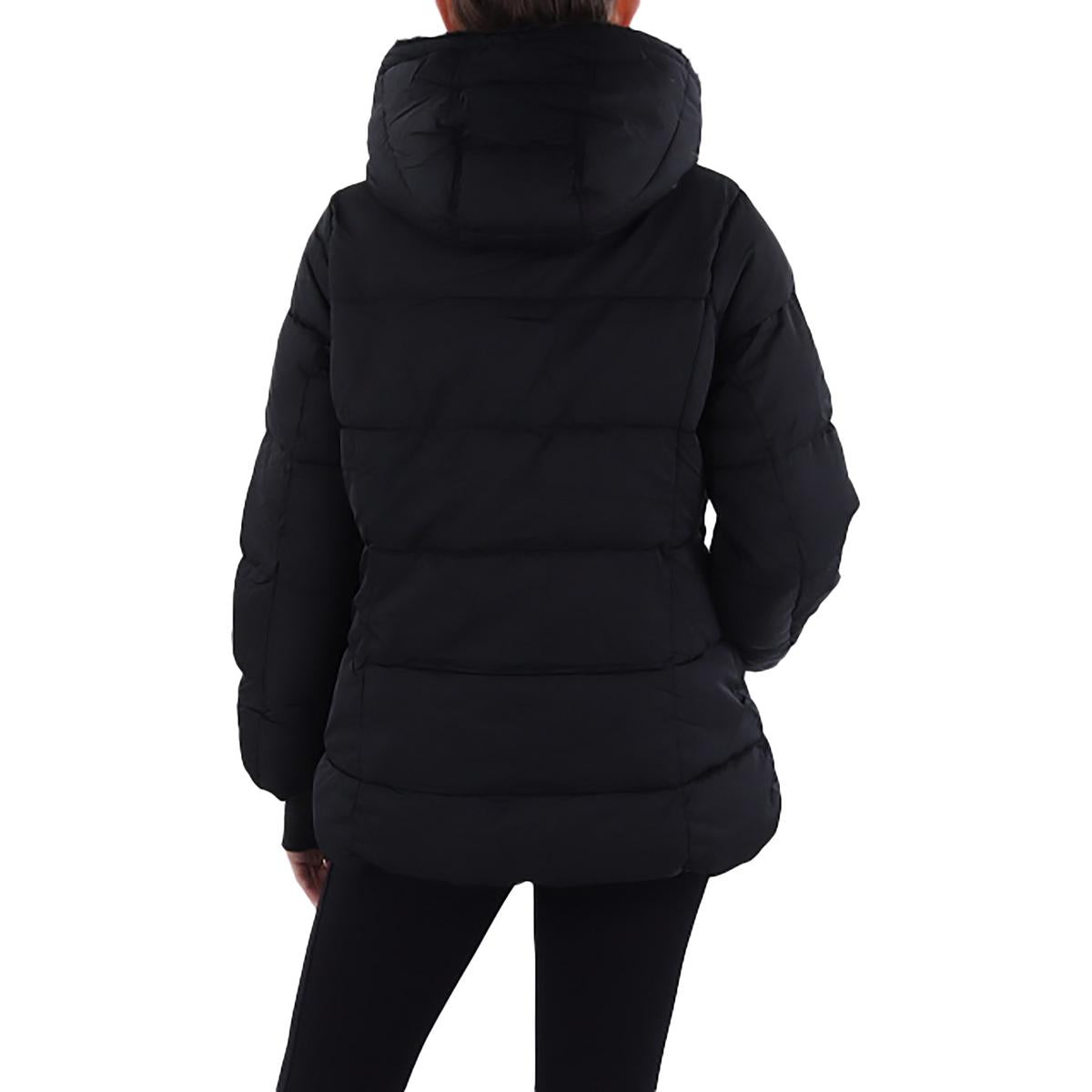 Womens Insulated Faux Fur Lined Puffer Jacket