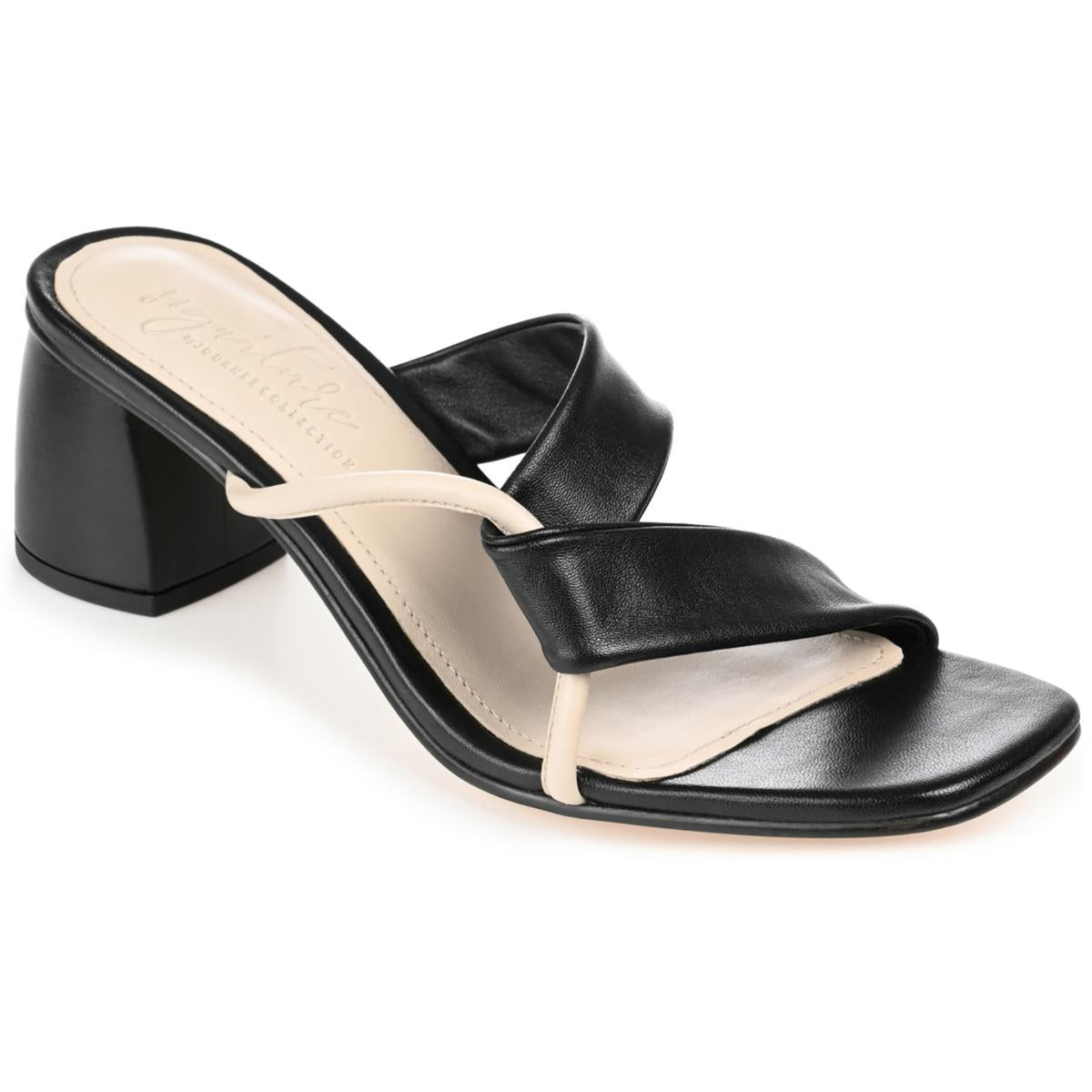 Jossette Womens Leather Dressy Slide Sandals