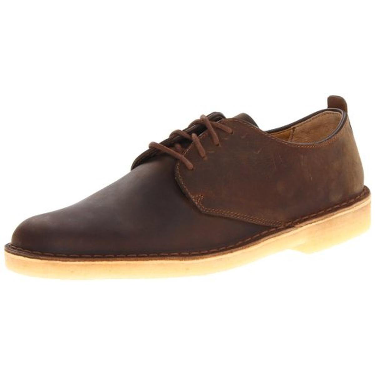 Desert London Mens Lace-Up Round Toe Oxfords