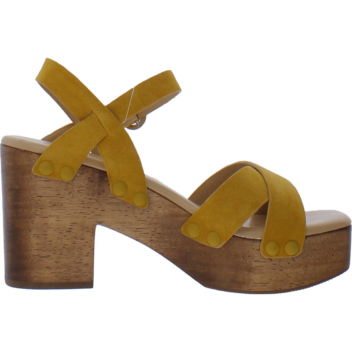 Josefine Womens Buckle Wood Heels