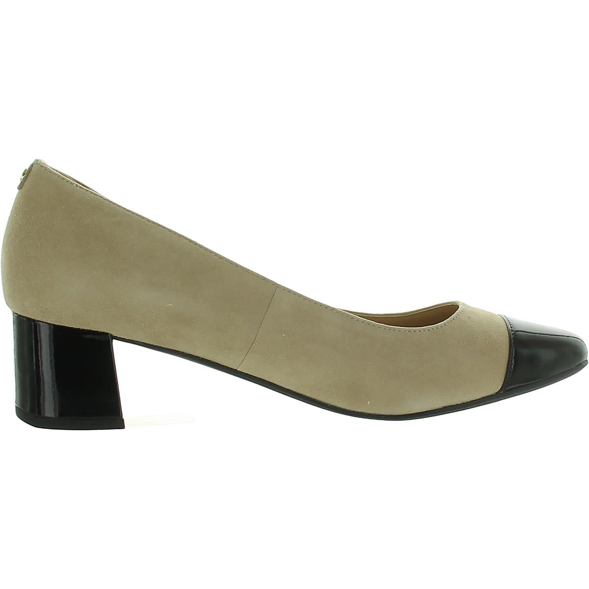 Womens Faux Leather Slip On Pumps