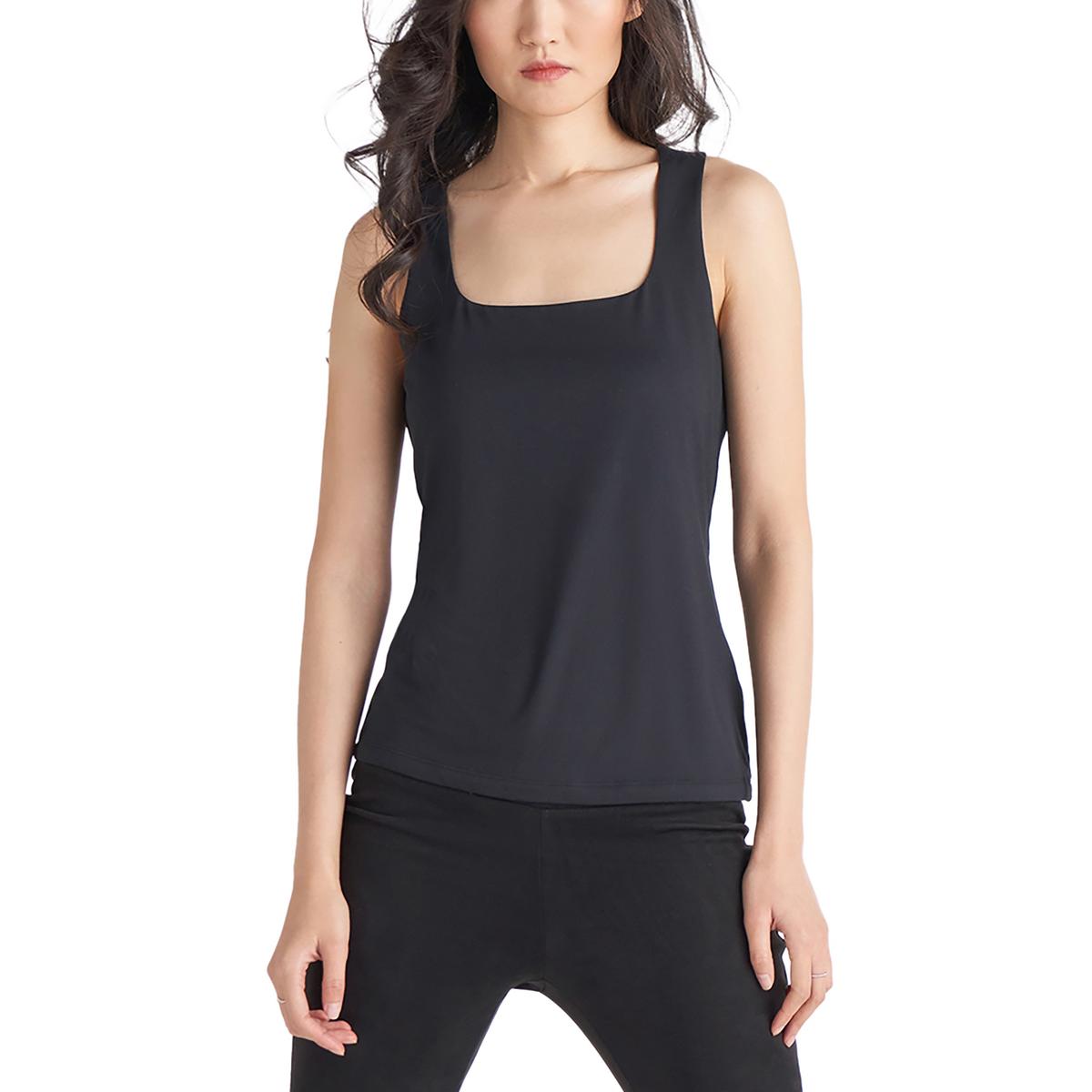 Womens Square Neck Sleeveless Shell