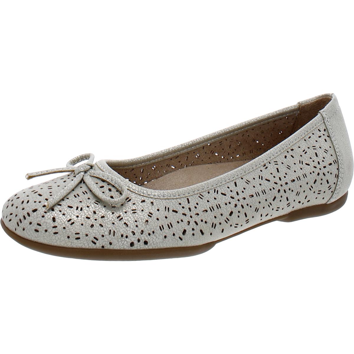 Magical Womens Perforated Slip On Ballet Flats