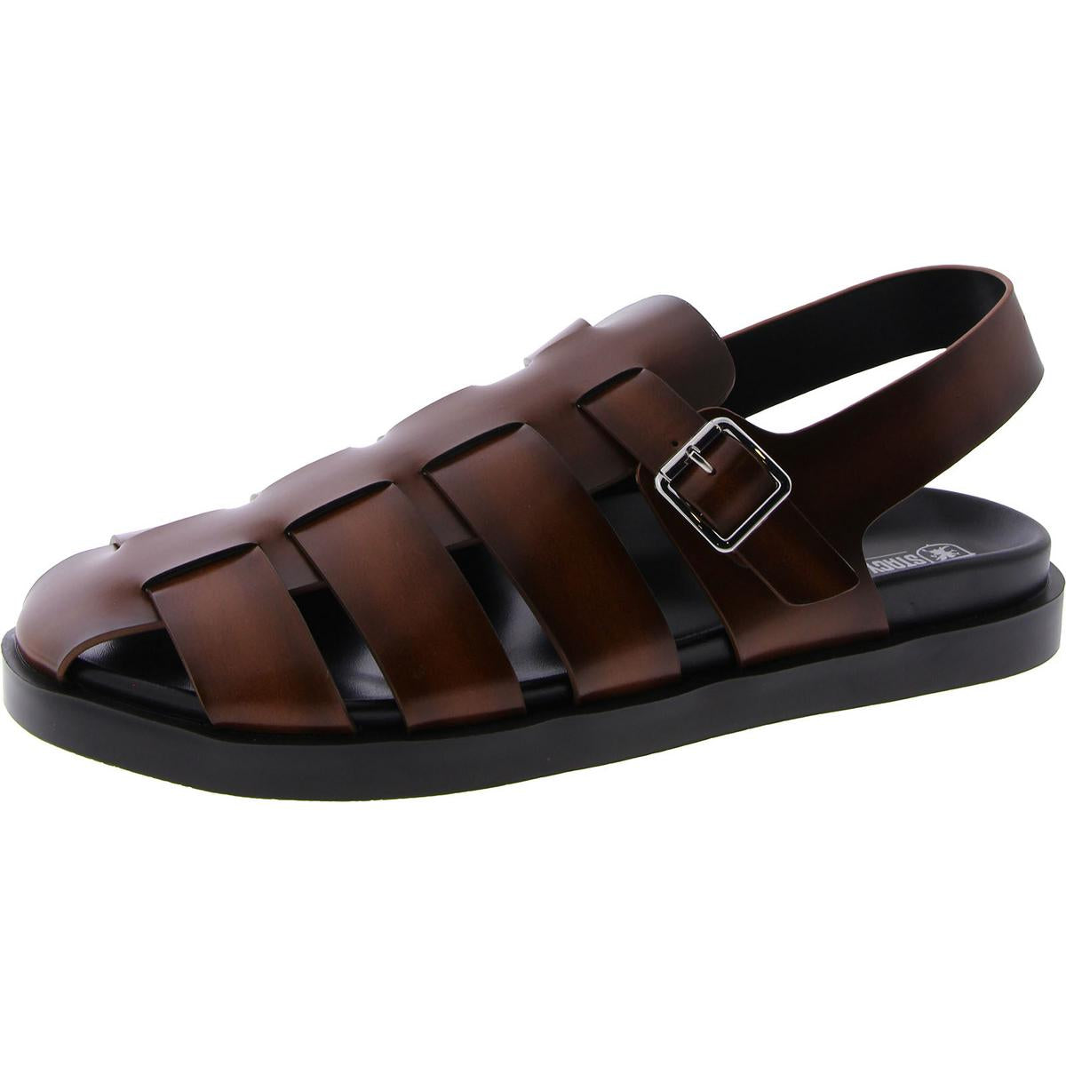 Montego Mens Faux Leather Closed Toe Fisherman Sandals