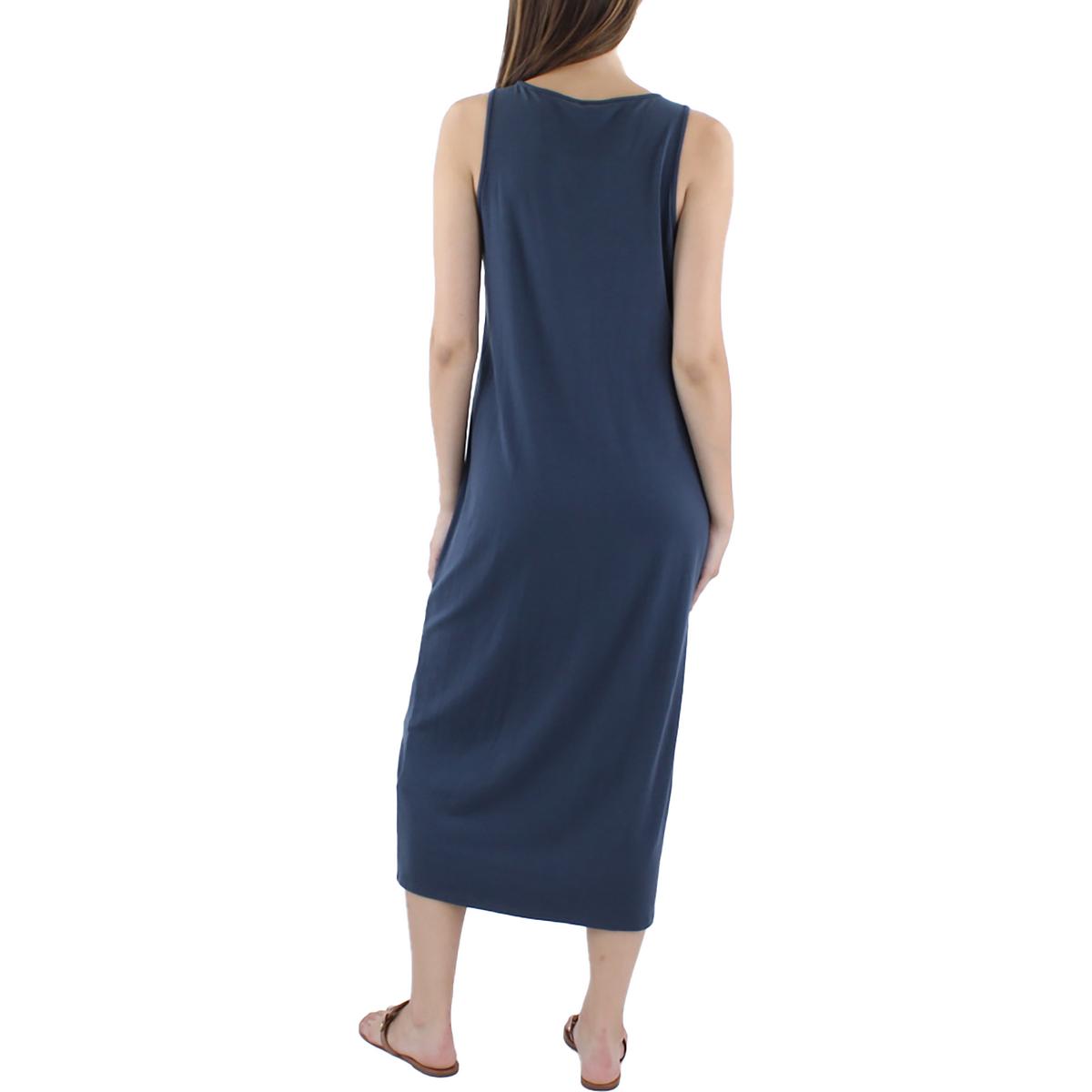 Womens Stretch Lyocell Midi Dress