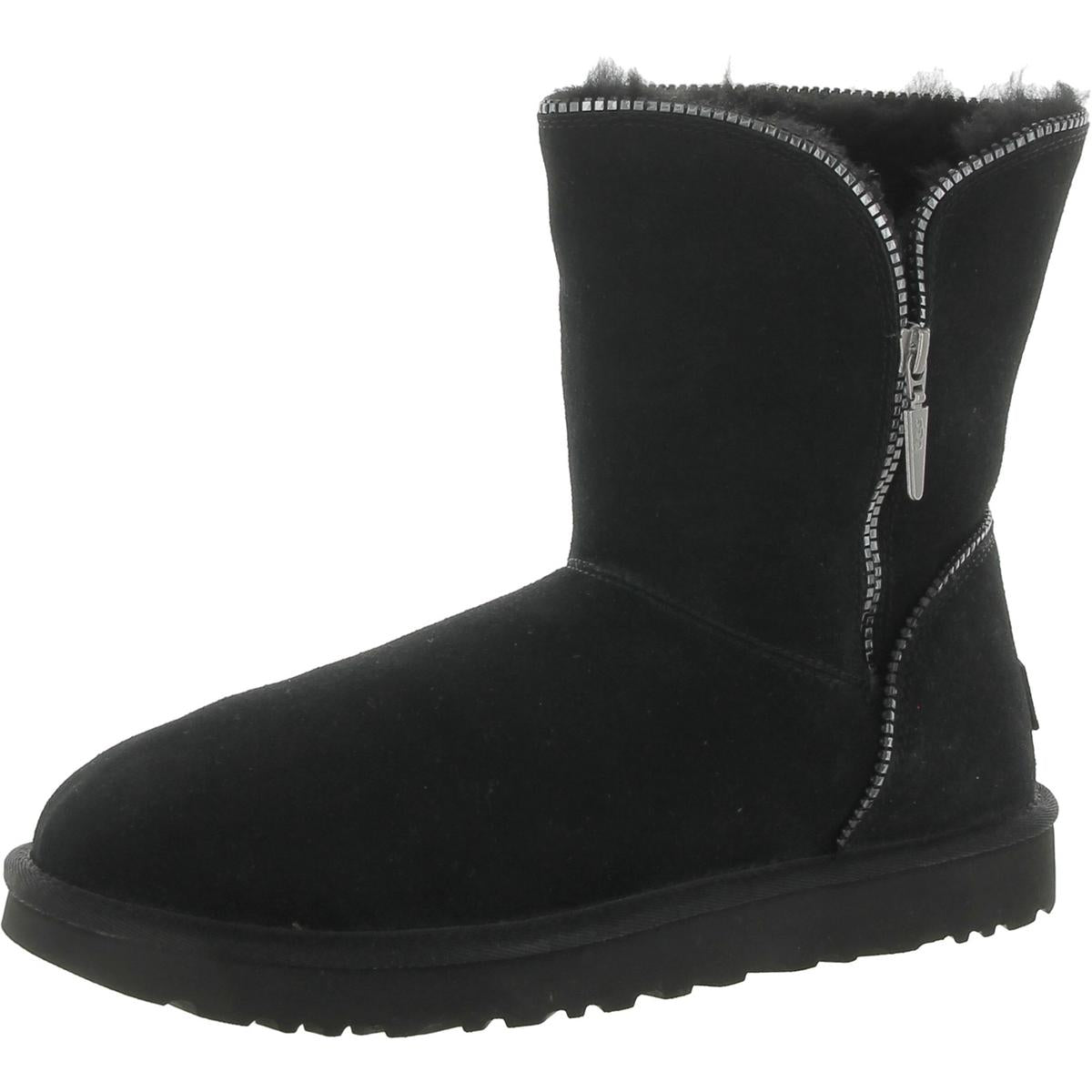 Florence Womens Leather Side Zipper Winter & Snow Boots