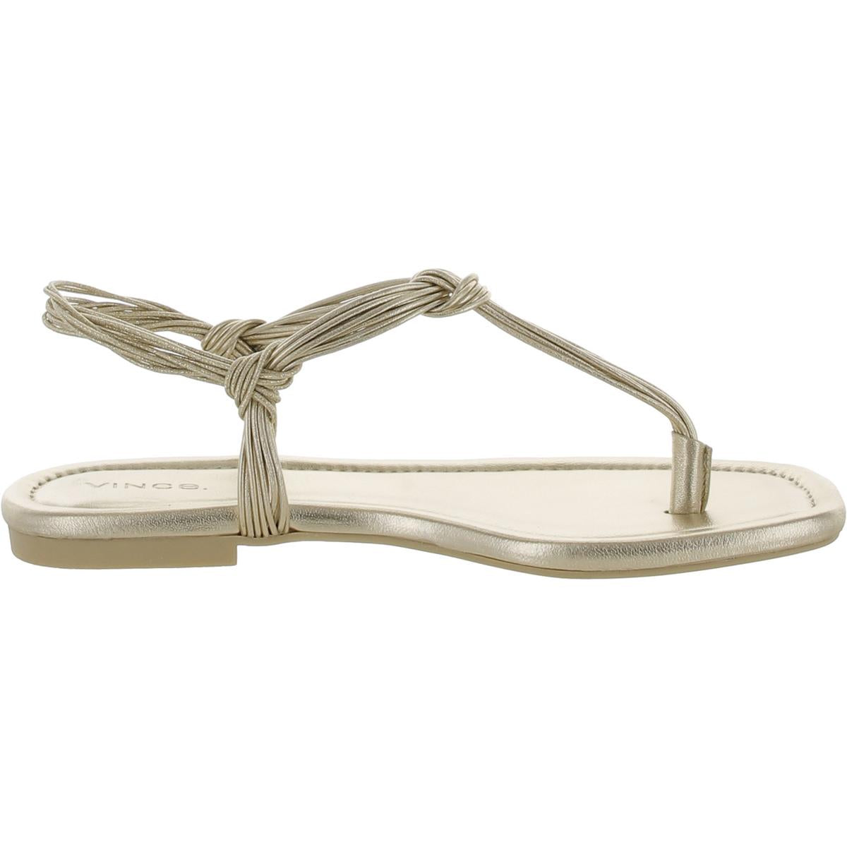 Deja Womens Strappy Man Made Thong Sandals