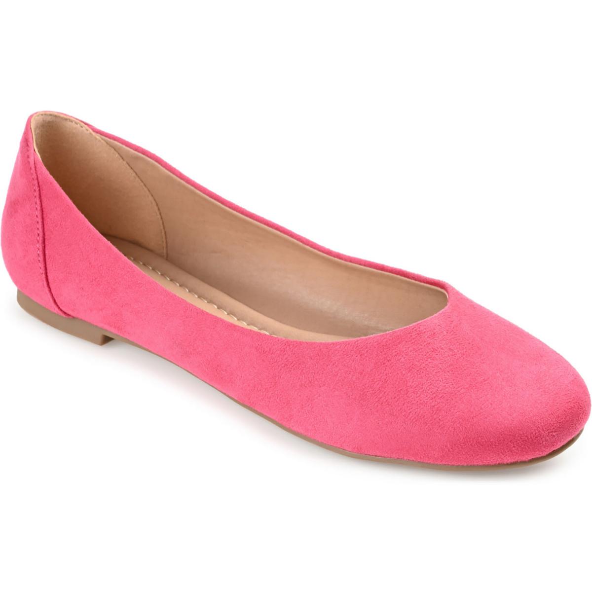 Womens Faux Suede Slip-On Moccasins