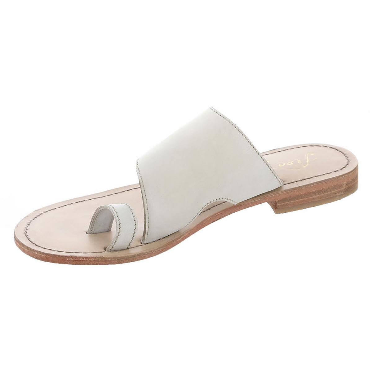 Sant Antoni Womens Leather Slip On Slide Sandals