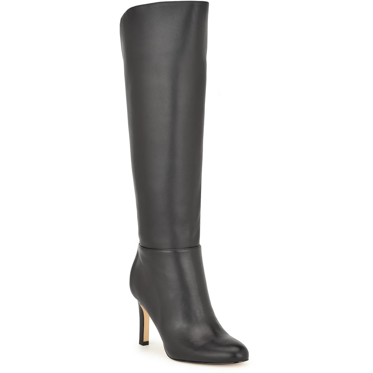 Sancha Womens Leather Wide Calf Knee-High Boots