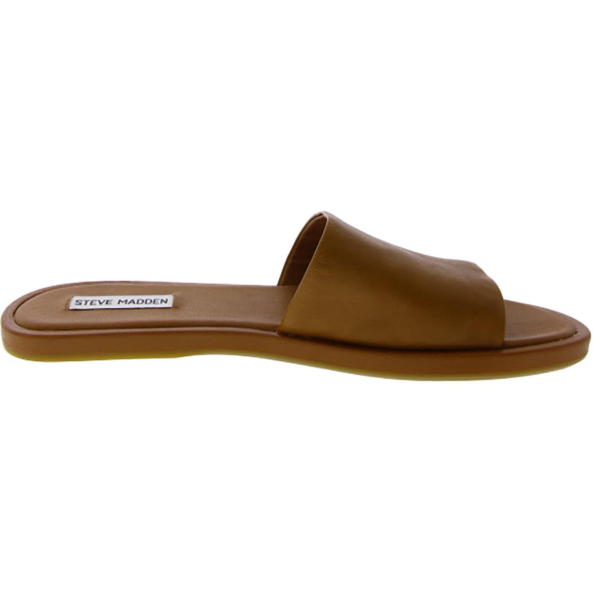 Kaya Womens Leather Slide Sandals