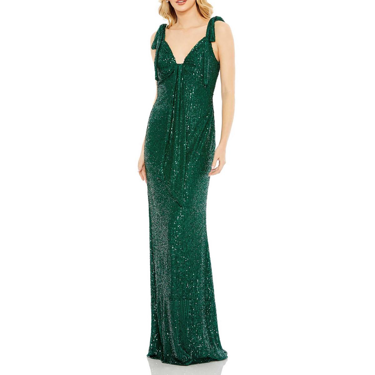 Womens Sequined Long Evening Dress