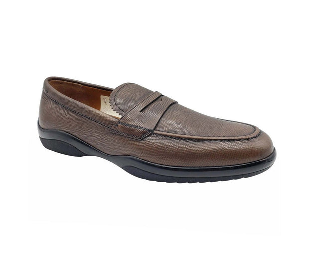 Bally Men's Brown Micson Leather Slip On Loafer Dress Shoes – Bluefly