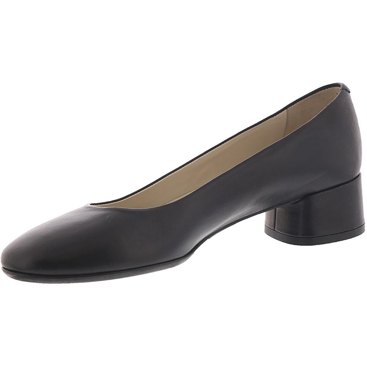 Record Womens Leather Slip On Pumps