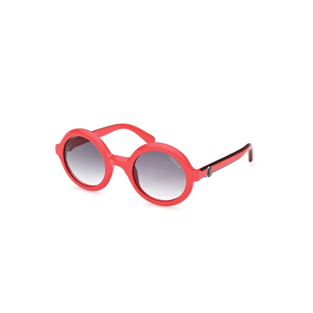 Moncler Chic Round Lens Contrast Detail Women's Sunglasses