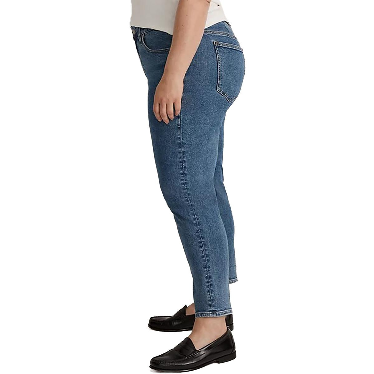 Plus Womens Mid-Rise Perfect Vintage Skinny Jeans