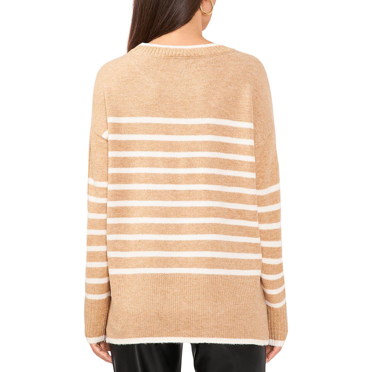 Womens Mock Neck Ribbed Pullover Sweater