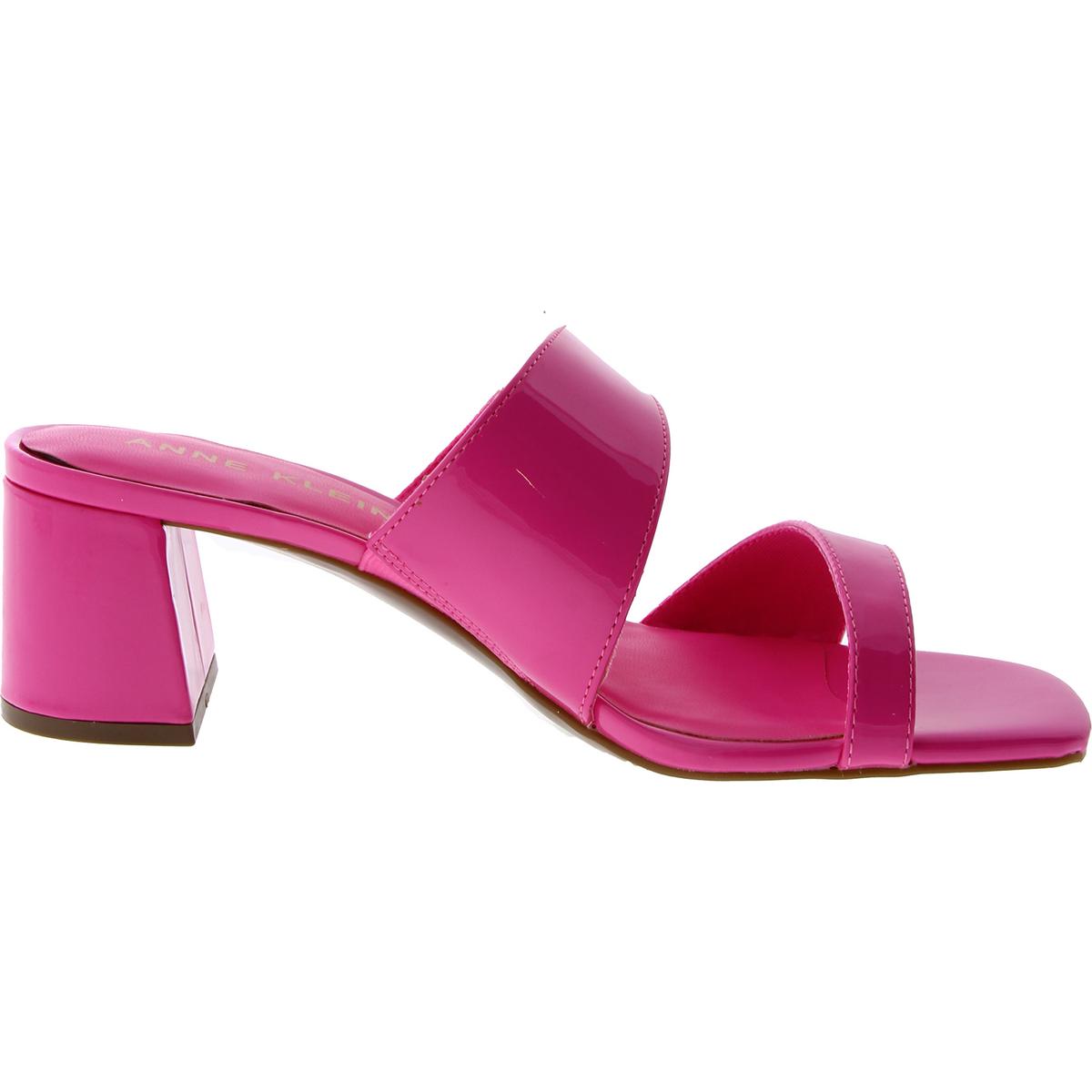 Kinder Womens Patent Square Toe Block Heel