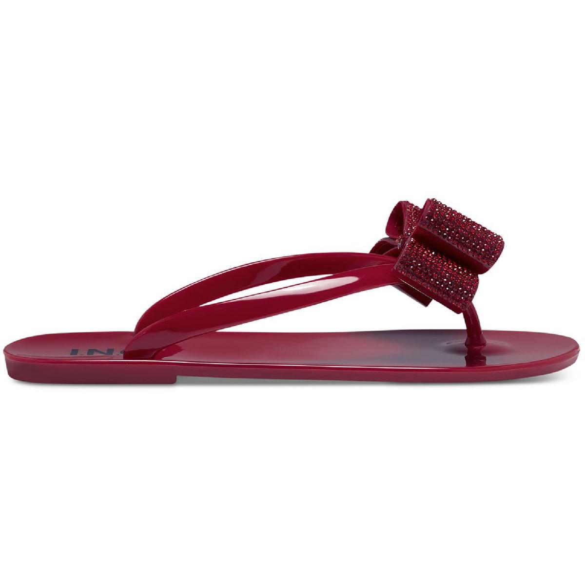 Madena Womens Jelly Thong Flip-Flops