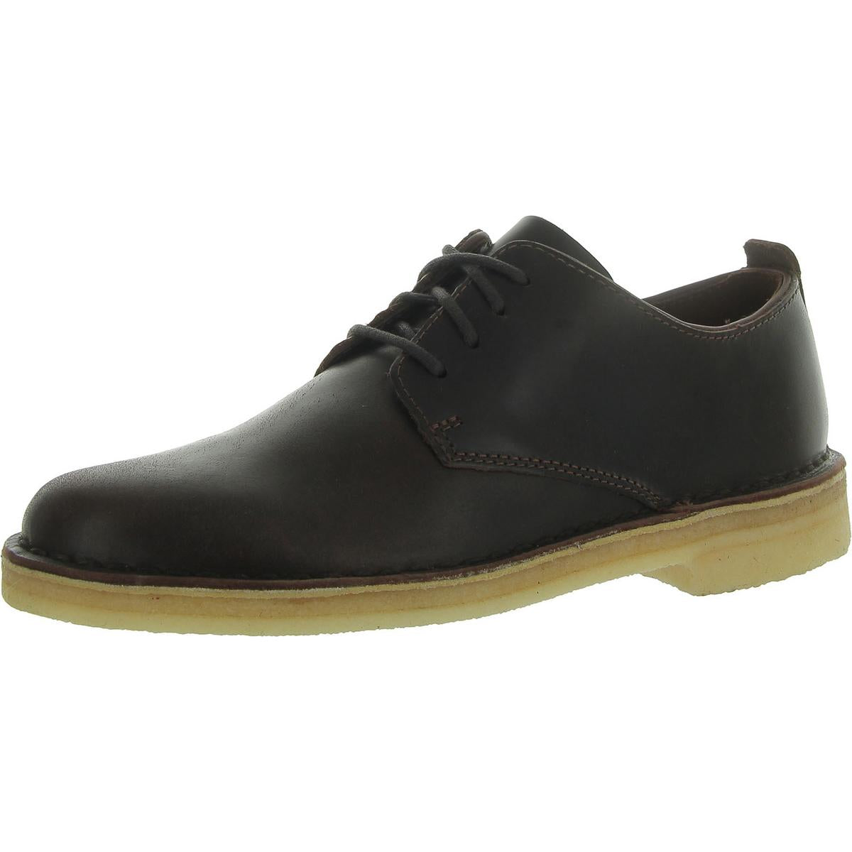 Desert London Mens Lace-Up Round Toe Oxfords