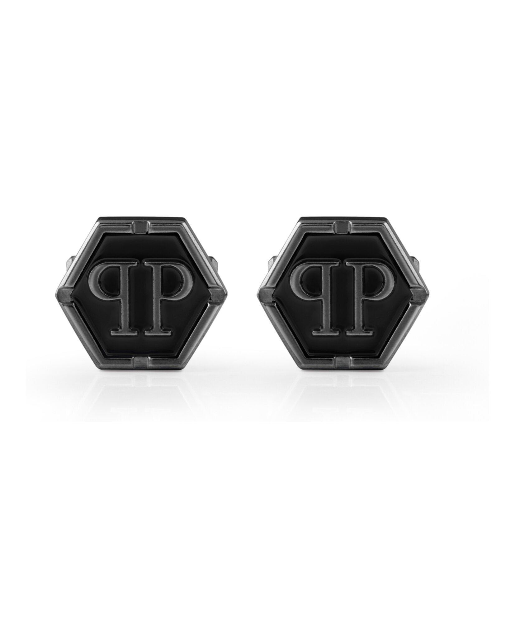 Philipp Plein Mens Hexagon Cufflinks