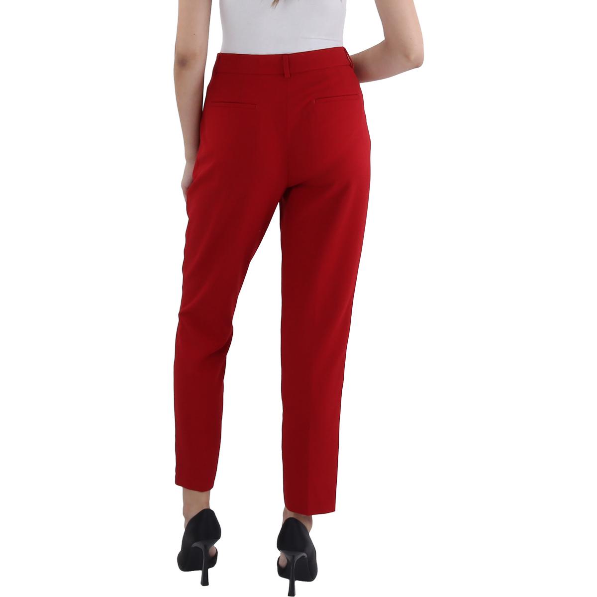 Womens Crepe Work Wear Ankle Pants