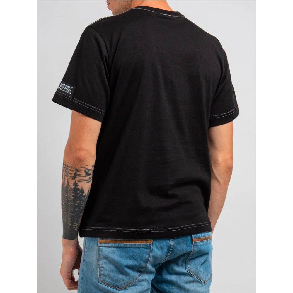 Dolce & Gabbana Black Cotton Men's T-Shirt