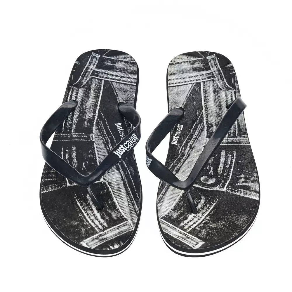 Just Cavalli Black EVA Men Men's Sandal